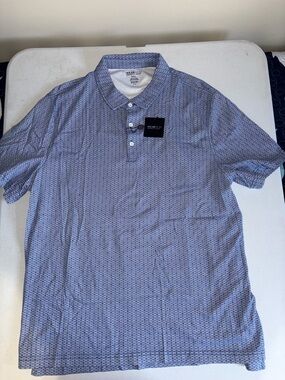 Kenneth Cole Awearness men’s wearhouse Micro-Pattern Polo golf collared top